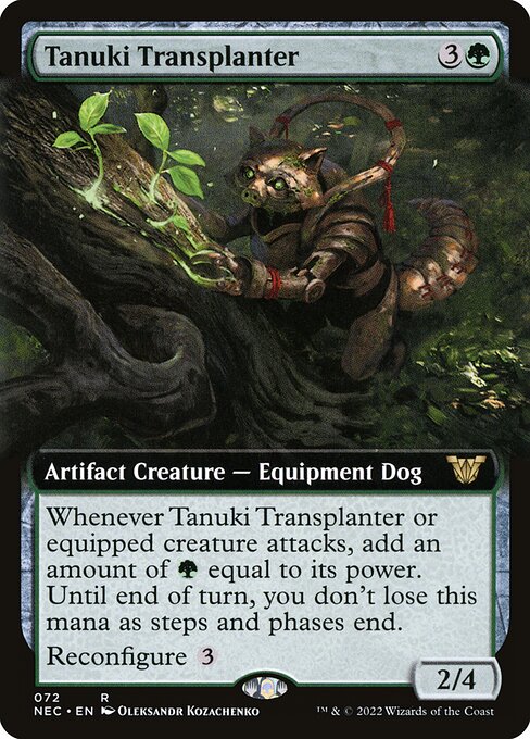 naokuroshop MTG [NEC][0072][緑][R][[EN][狸の移植者/Tanuki Transplanter] NM