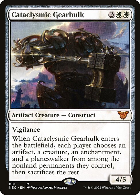 naokuroshop MTG [NEC][0081][白][M][[EN][激変の機械巨人/Cataclysmic Gearhulk] NM