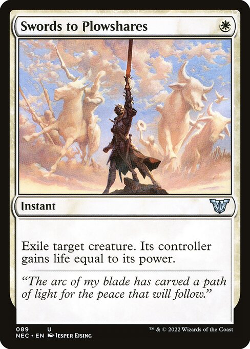 naokuroshop MTG [NEC][0089][白][U][[EN][剣を鍬に/Swords to Plowshares] NM