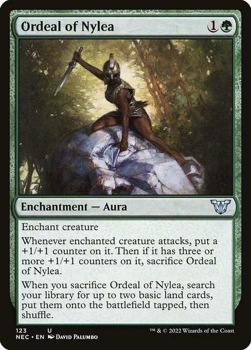 naokuroshop MTG [NEC][0123][緑][U][[EN][ナイレアの試練/Ordeal of Nylea] NM