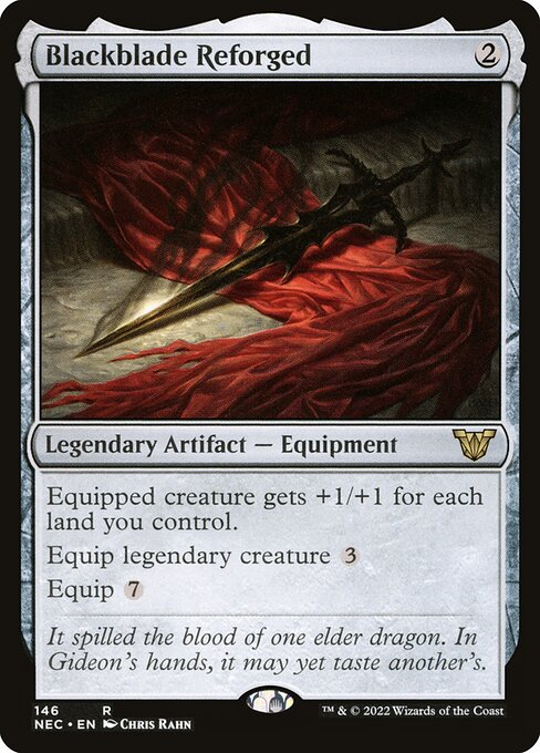 naokuroshop MTG [NEC][0146][茶][R][[EN][再鍛の黒き剣/Blackblade Reforged] NM