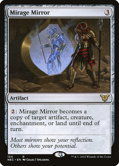 naokuroshop MTG [NEC][0154][茶][R][[EN][蜃気楼の鏡/Mirage Mirror] NM