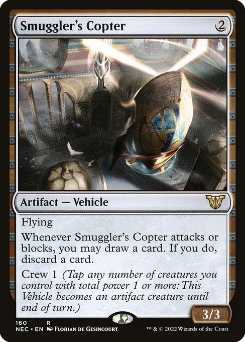 naokuroshop MTG [NEC][0160][茶][R][[EN][密輸人の回転翼機/Smuggler's Copter] NM