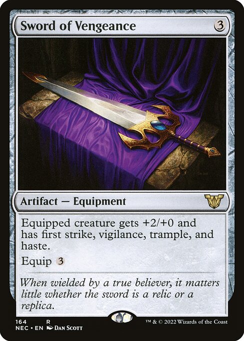 naokuroshop MTG [NEC][0164][茶][R][[EN][執念の剣/Sword of Vengeance] NM