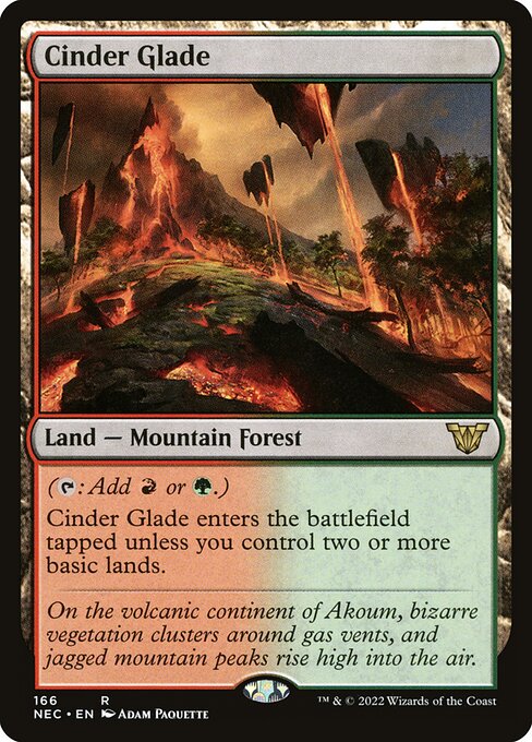 naokuroshop MTG [NEC][0166][土地][R][[EN][燃えがらの林間地/Cinder Glade] NM