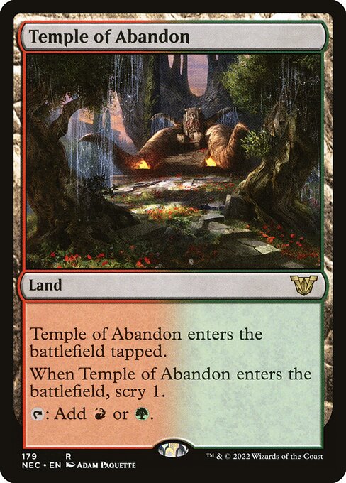 naokuroshop MTG [NEC][0179][土地][R][[EN][奔放の神殿/Temple of Abandon] NM