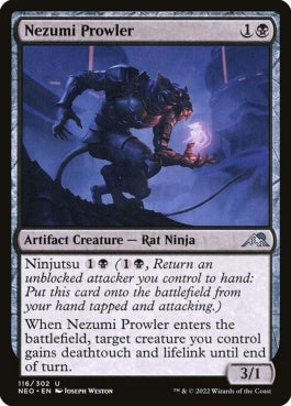 naokuroshop MTG [NEO][116][黒][U][EN][うろつく鼠/Nezumi Prowler]（foil） NM