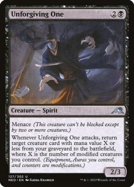 naokuroshop MTG [NEO][127][黒][U][EN][慈悲無き者/Unforgiving One]（foil） NM