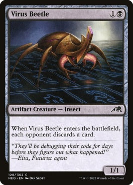 naokuroshop MTG [NEO][128][黒][C][EN][ウイルスの甲虫/Virus Beetle] NM