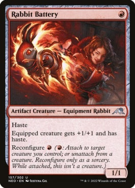 naokuroshop MTG [NEO][157][赤][U][EN][兎電池/Rabbit Battery]（foil） NM