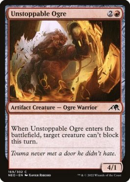 naokuroshop MTG [NEO][169][赤][C][EN][止められぬ大峨/Unstoppable Ogre]（foil） NM