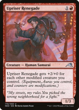 naokuroshop MTG [NEO][170][赤][U][EN][蜂起軍の無法者/Upriser Renegade]（foil） NM