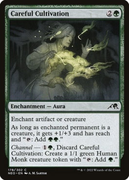 naokuroshop MTG [NEO][178][緑][C][EN][入念な栽培/Careful Cultivation]（foil） NM