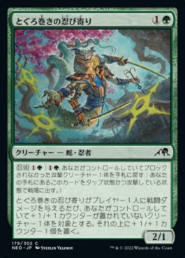 naokuroshop MTG [NEO][179][緑][C][JP][とぐろ巻きの忍び寄り/Coiling Stalker]（foil） NM