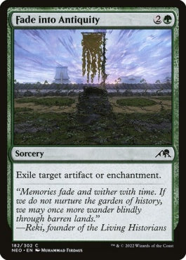 naokuroshop MTG [NEO][182][緑][C][EN][古代への衰退/Fade into Antiquity]（foil） NM