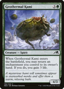 naokuroshop MTG [NEO][186][緑][C][EN][地熱の神/Geothermal Kami]（foil） NM