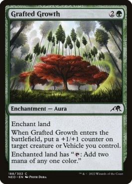 naokuroshop MTG [NEO][188][緑][C][EN][融合する成長/Grafted Growth]（foil） NM