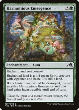 naokuroshop MTG [NEO][190][緑][C][EN][調和した出現/Harmonious Emergence] NM