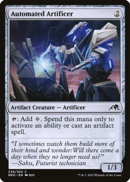 naokuroshop MTG [NEO][239][茶][C][EN][自動操縦の工匠/Automated Artificer]（foil） NM