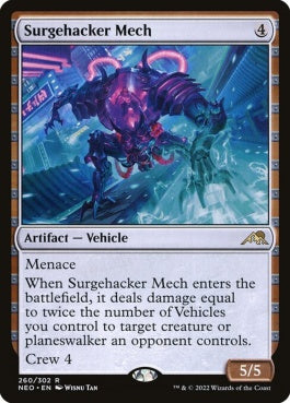 naokuroshop MTG [NEO][260][茶][R][EN][電圧改竄メカ/Surgehacker Mech] NM