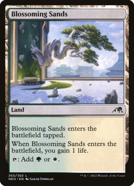 naokuroshop MTG [NEO][265][土地][C][EN][花咲く砂地/Blossoming Sands]（foil） NM