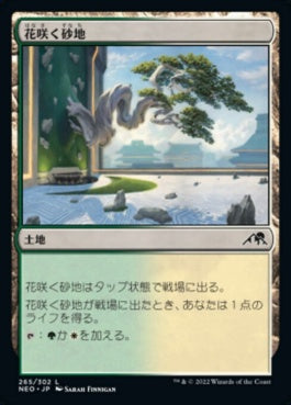 naokuroshop MTG [NEO][265][土地][C][JP][花咲く砂地/Blossoming Sands] NM