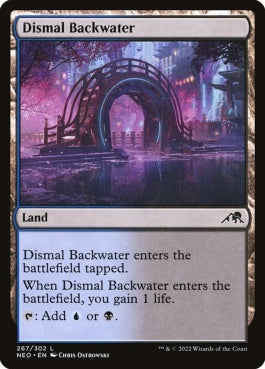 naokuroshop MTG [NEO][267][土地][C][EN][陰鬱な僻地/Dismal Backwater]（foil） NM