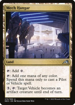 naokuroshop MTG [NEO][270][土地][U][EN][メカ格納庫/Mech Hangar] NM