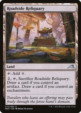 naokuroshop MTG [NEO][272][土地][U][EN][道路脇の聖遺/Roadside Reliquary] NM