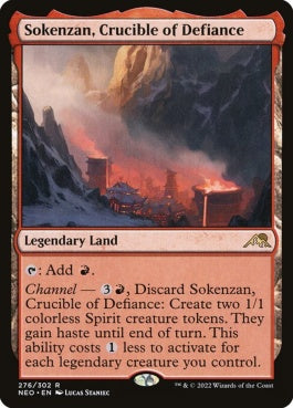 naokuroshop MTG [NEO][276][土地][R][EN][反逆のるつぼ、霜剣山/Sokenzan, Crucible of Defiance] NM