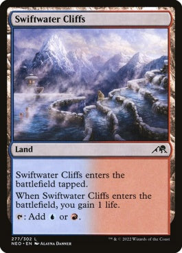 naokuroshop MTG [NEO][277][土地][C][EN][急流の崖/Swiftwater Cliffs] NM