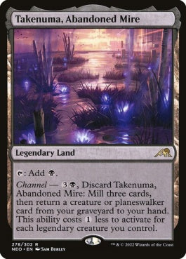 naokuroshop MTG [NEO][278][土地][R][EN][見捨てられたぬかるみ、竹沼/Takenuma, Abandoned Mire]（foil） NM