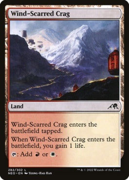 naokuroshop MTG [NEO][282][土地][C][EN][風に削られた岩山/Wind-Scarred Crag] NM