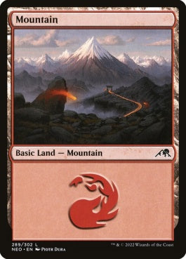 naokuroshop MTG [NEO][289][土地][C][EN][山/Mountain] NM