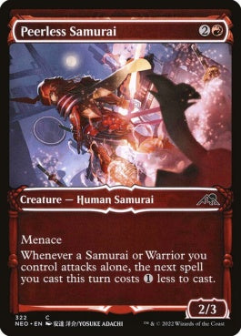 naokuroshop MTG [NEO][322][赤][C][EN][無双の侍/Peerless Samurai] NM