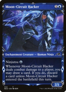 naokuroshop MTG [NEO][334][青][C][EN][月回路のハッカー/Moon-Circuit Hacker]（foil） NM