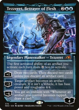 naokuroshop MTG [NEO][376][青][M][EN][肉体の裏切者、テゼレット/Tezzeret, Betrayer of Flesh]（foil） NM