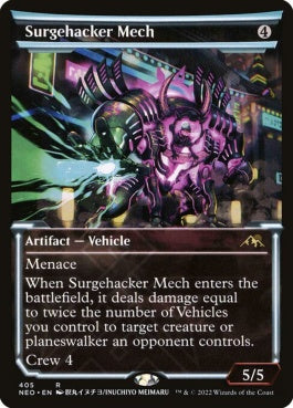 naokuroshop MTG [NEO][405][茶][R][EN][電圧改竄メカ/Surgehacker Mech]（foil） NM