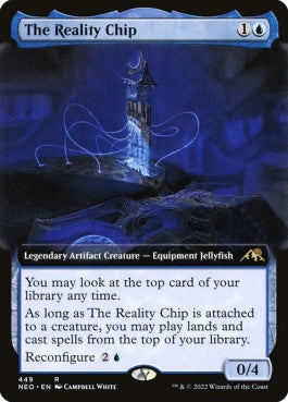 naokuroshop MTG [NEO][449][青][R][EN][現実チップ/The Reality Chip]（foil） NM