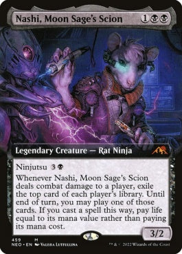 naokuroshop MTG [NEO][459][黒][M][EN][月の賢者の養子、ナシ/Nashi, Moon Sage's Scion]（foil） NM