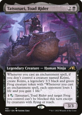 naokuroshop MTG [NEO][461][黒][R][EN][カエル乗り、達成/Tatsunari, Toad Rider]（foil） NM