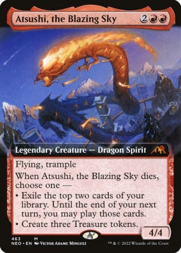 naokuroshop MTG [NEO][463][赤][M][EN][燃え立つ空、軋賜/Atsushi, the Blazing Sky]（foil） NM