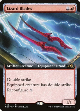 naokuroshop MTG [NEO][468][赤][R][EN][蜥蜴丸/Lizard Blades]（foil） NM