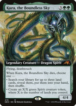 naokuroshop MTG [NEO][478][緑][M][EN][果て無き空、空羅/Kura, the Boundless Sky]（foil） NM