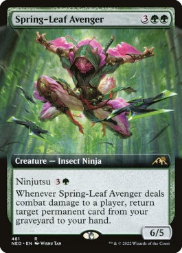 naokuroshop MTG [NEO][481][緑][R][EN][春葉の報復者/Spring-Leaf Avenger]（foil） NM