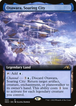 naokuroshop MTG [NEO][503][土地][R][EN][天上都市、大田原/Otawara, Soaring City]（foil） NM