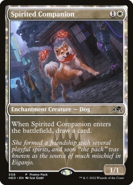 naokuroshop MTG [NEO][508][白][C][EN][神憑く相棒/Spirited Companion]（foil） NM