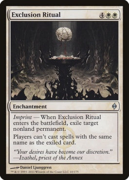 naokuroshop MTG [NPH][010][白][U][EN][排他の儀式/Exclusion Ritual] NM