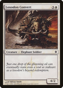 naokuroshop MTG [NPH][014][白][C][EN][ロクソドンの改宗者/Loxodon Convert] NM