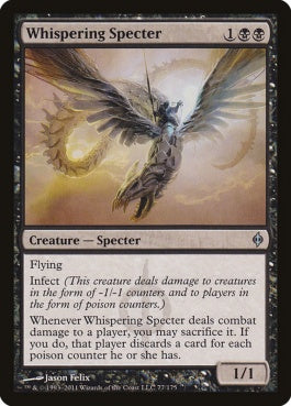 naokuroshop MTG [NPH][077][黒][U][EN][囁く死霊/Whispering Specter] NM